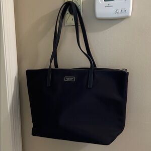 Kate Spade Nylon Navy Blue Hayden Large Tote